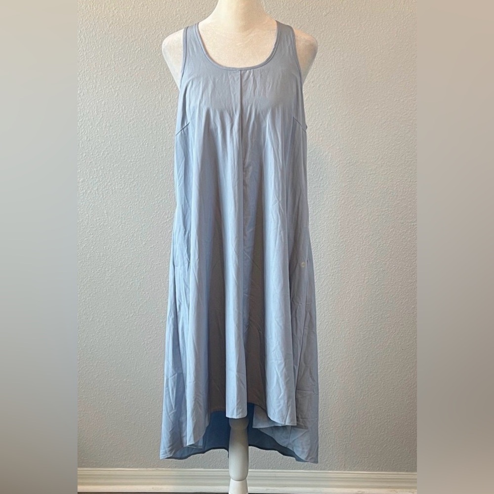 Halara High Low Quick Dry Racerback Athleisure Dress Blue Size Small